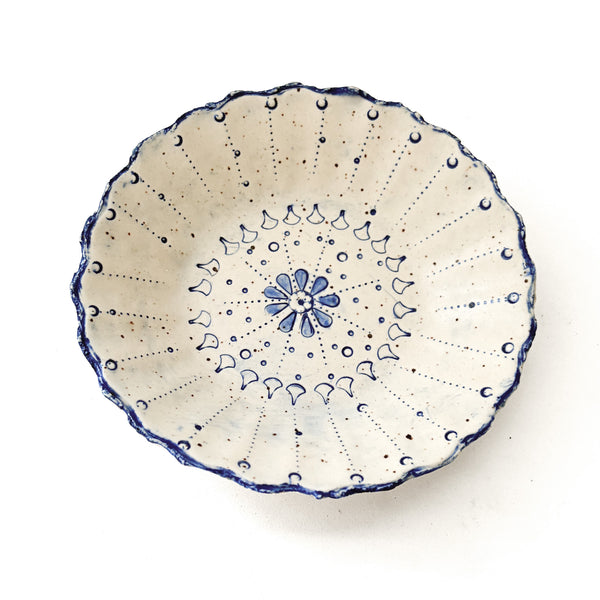 Cobalt Fluted Little Bowl