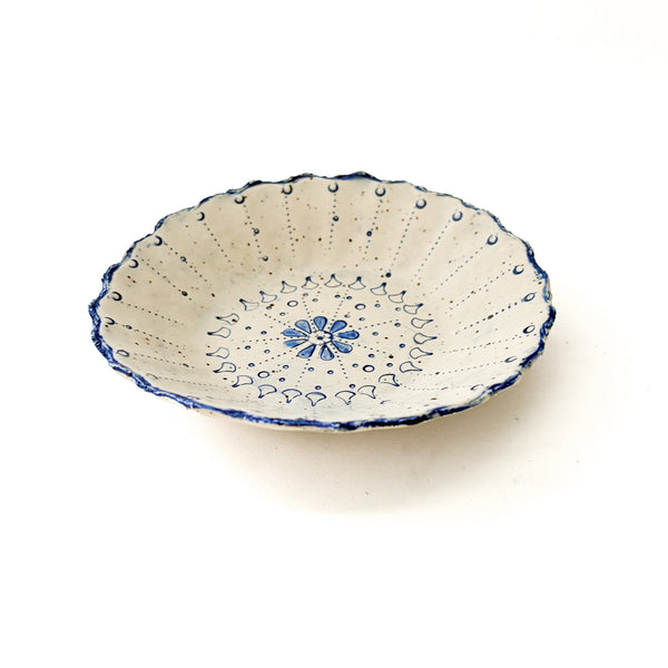Cobalt Fluted Little Bowl