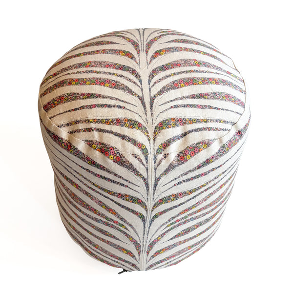 Garden Zebra- Round Pouf- Color Tutti Frutti