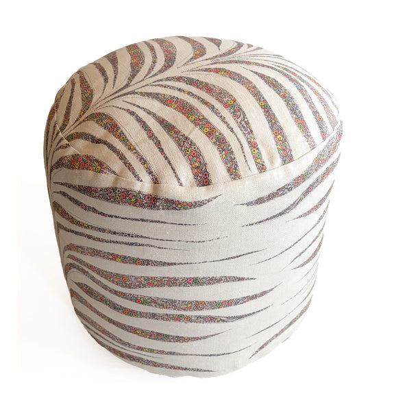 Garden Zebra- Round Pouf- Color Tutti Frutti