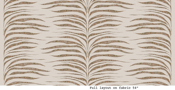 Garden Zebra Linen- Moss and Mallow