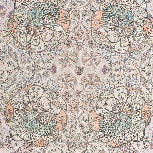 Bloomful Journey Linen Wisteria/Celadon